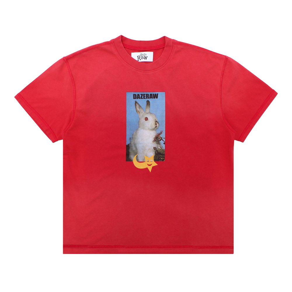 DAZE RAW - Rabbit - Red T-Shirt