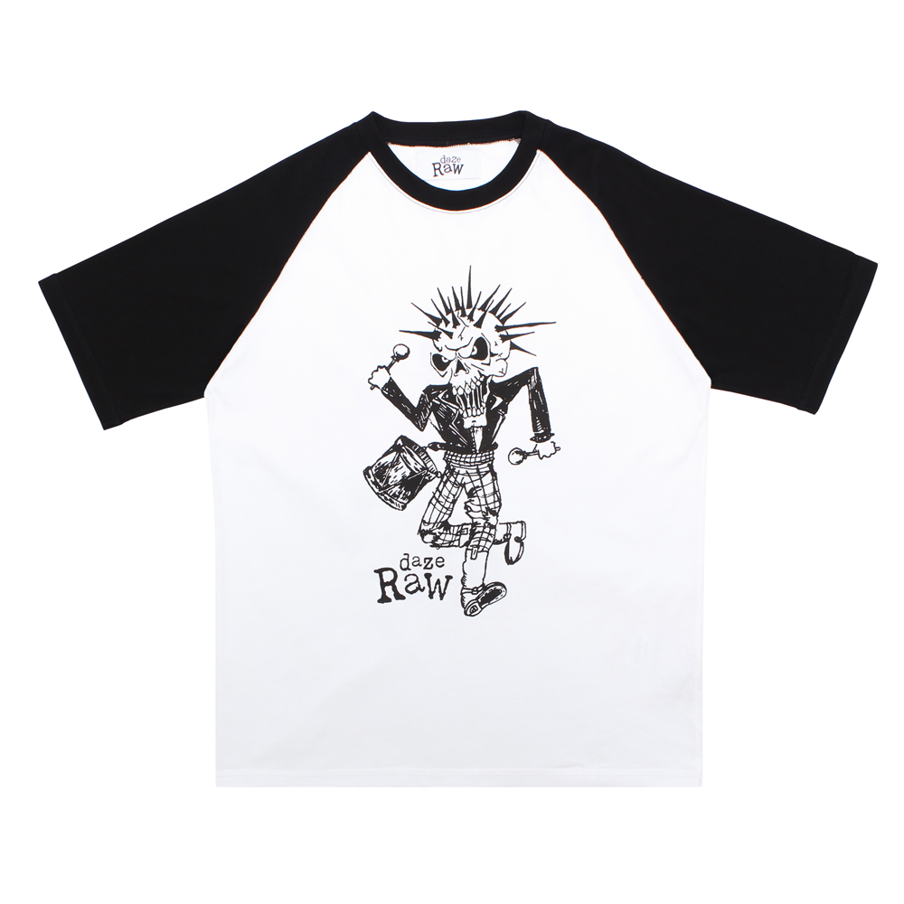 DAZE RAW - Drummer - Black/White T-Shirt